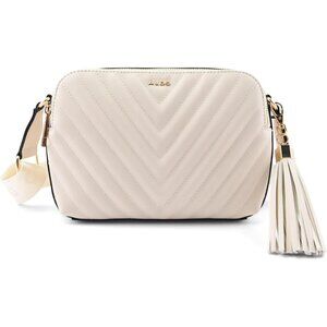 🆕 Women Cream Onilalin Crossbody Bag Two Additional Pockets Synthetic Material